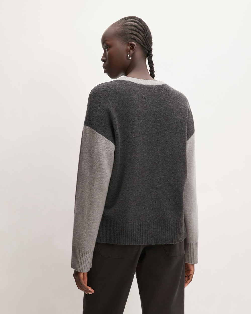 The Good Merino Wool Crewneck Sweater | Hare Grey / Graphite