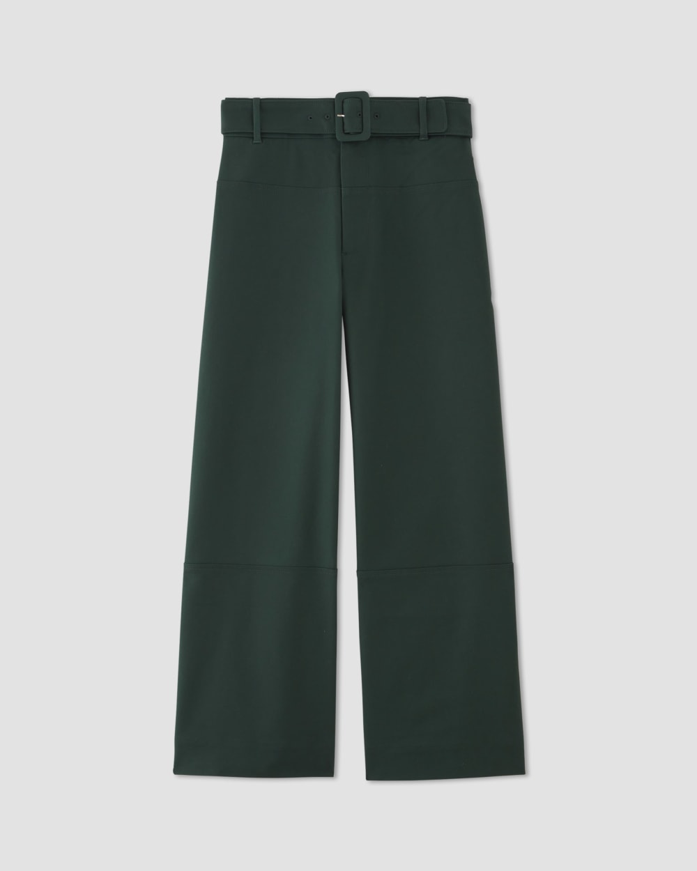 The Structured Cotton Belted Pant | Scarab