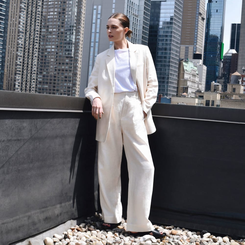 The Linen Way-High® Drape Pant  | Canvas