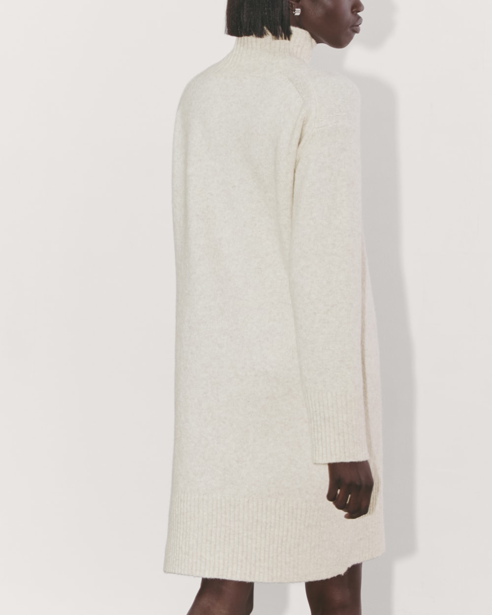 The Sweater Dress in Plush Cotton | Heathered Oat