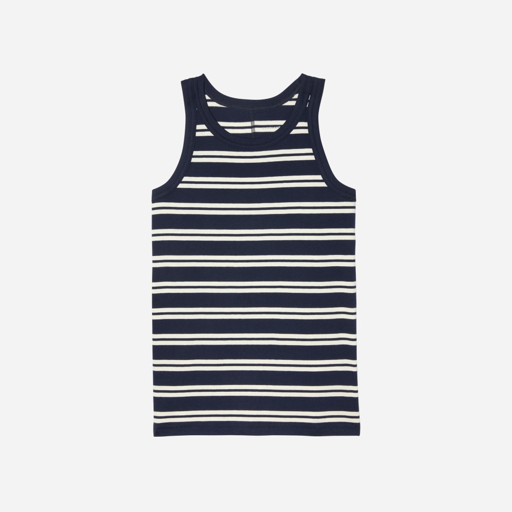 The Tank in Essential Cotton | Navy / Tan