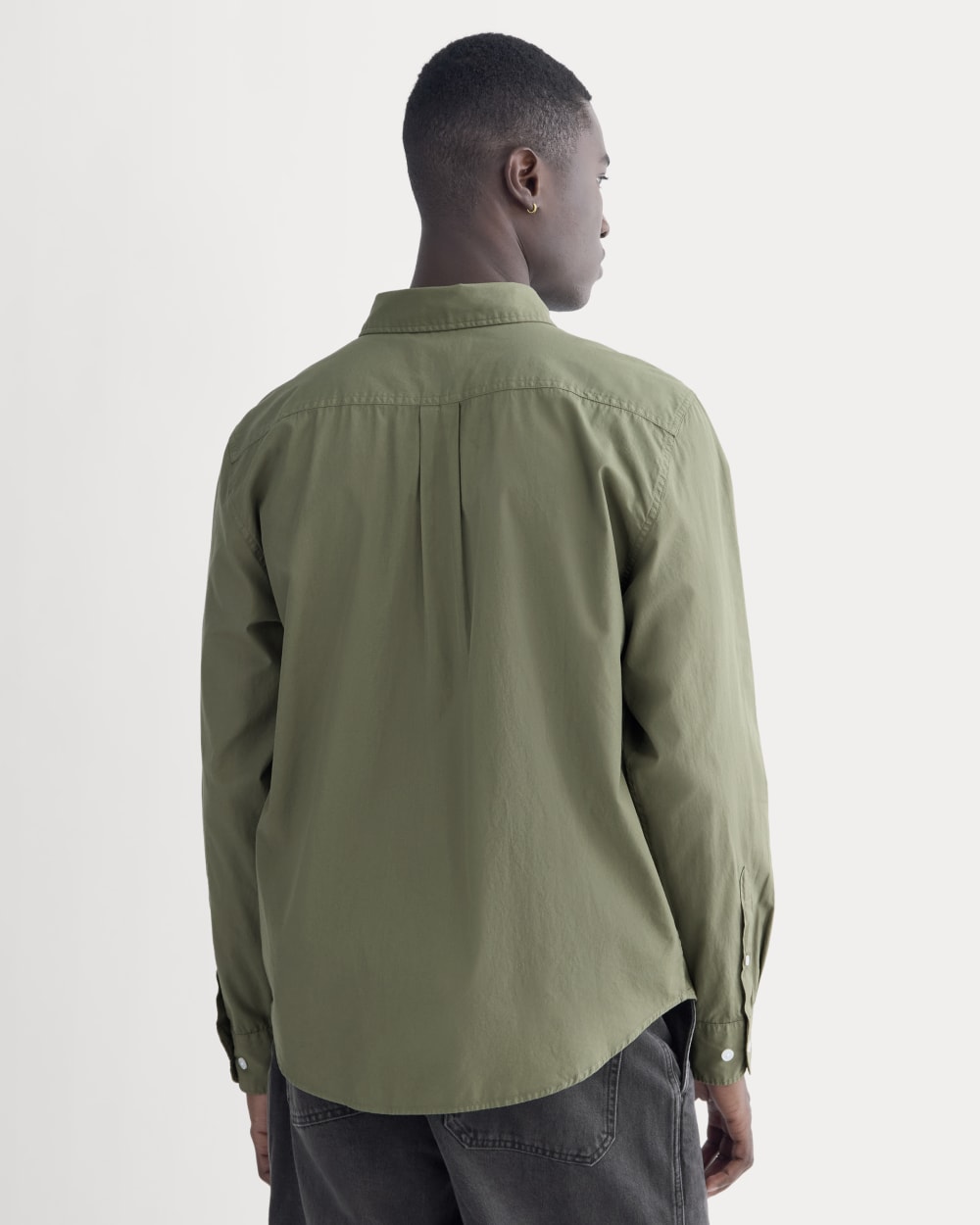 Washed Poplin Shirt | Lichen Green