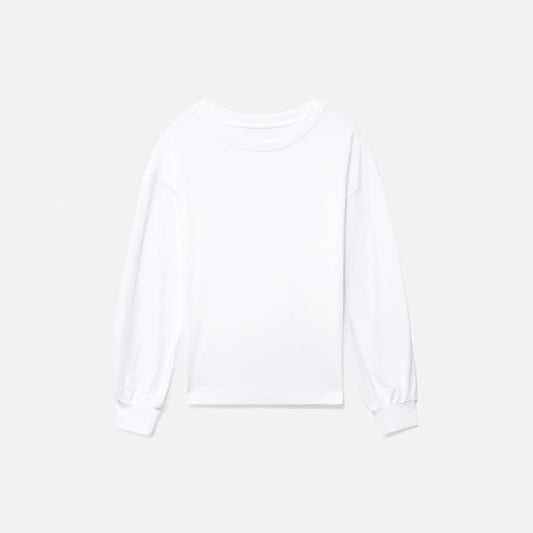 The Organic Cotton Long-Sleeve Tee | White