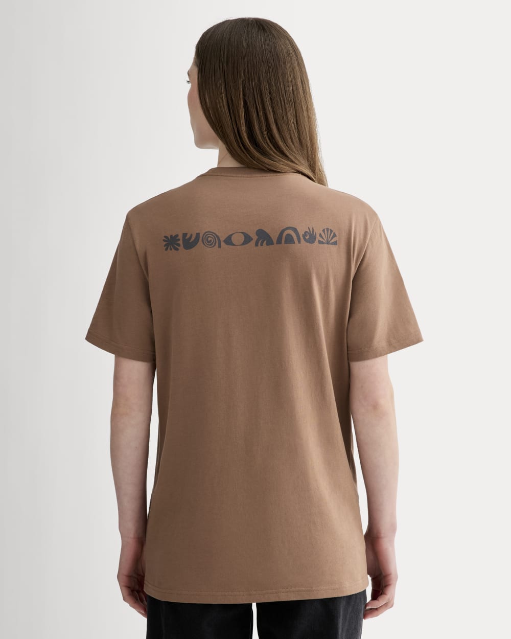 The Everlane x Parks Project Essential Organic Crew | Brown / Green / Forged Iron