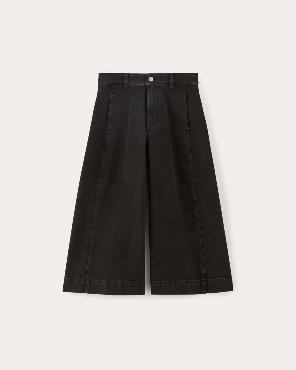 The Denim Culotte | Tumbled Black