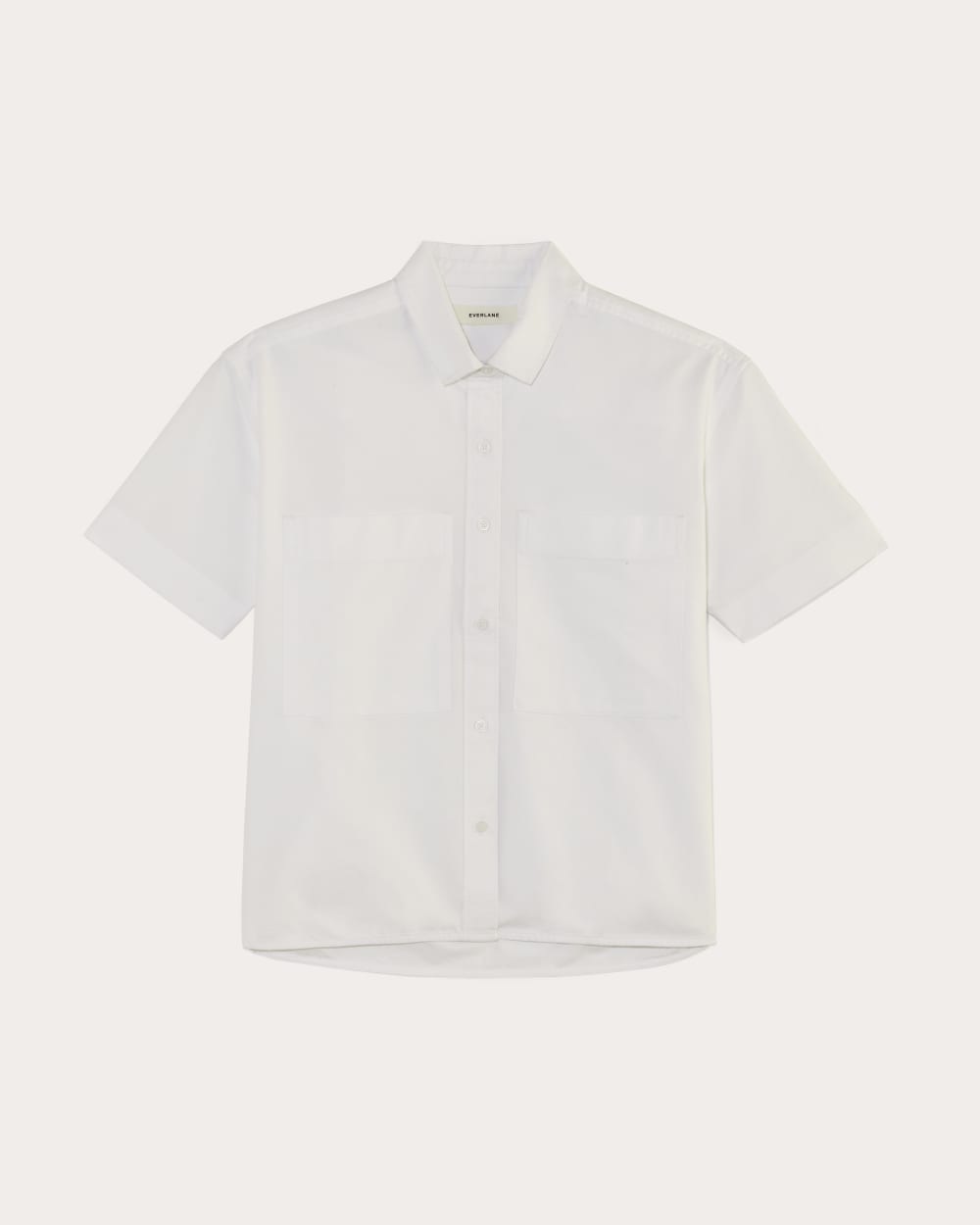 The Short-Sleeve Boxy Oxford | White