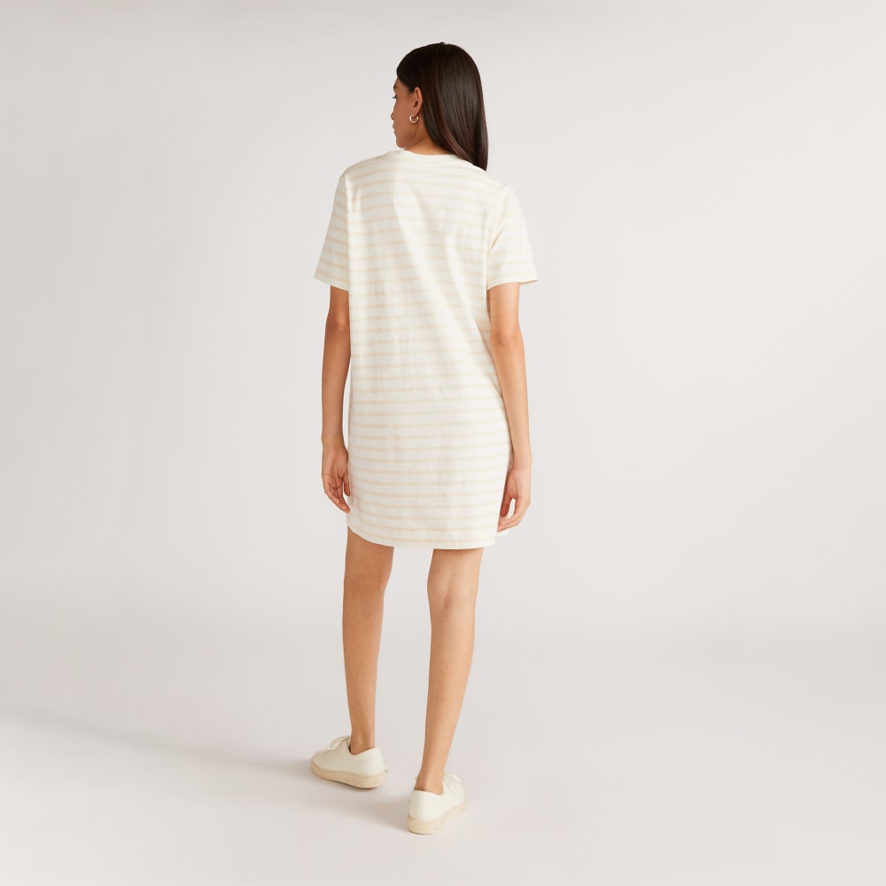 The Organic Cotton Weekend Tee Dress | Brazilian Sand / Canvas Tan