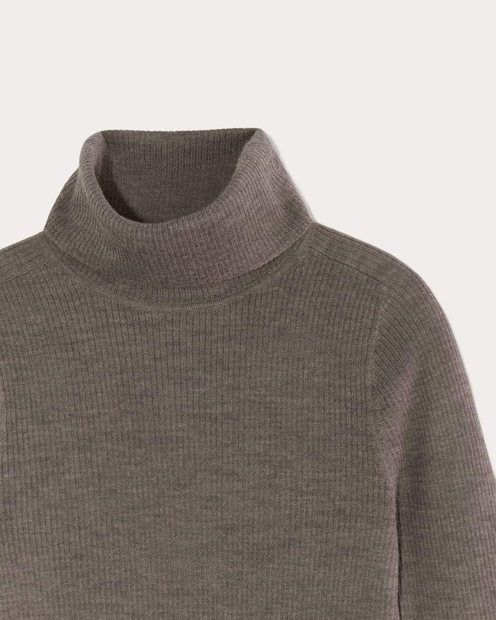 The Turtleneck in Ultrasoft Merino | Heather Cocoa