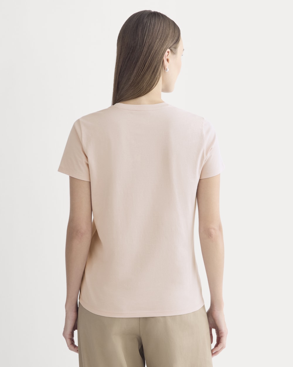 The Slim Crew in Essential Cotton | Soft Rose
