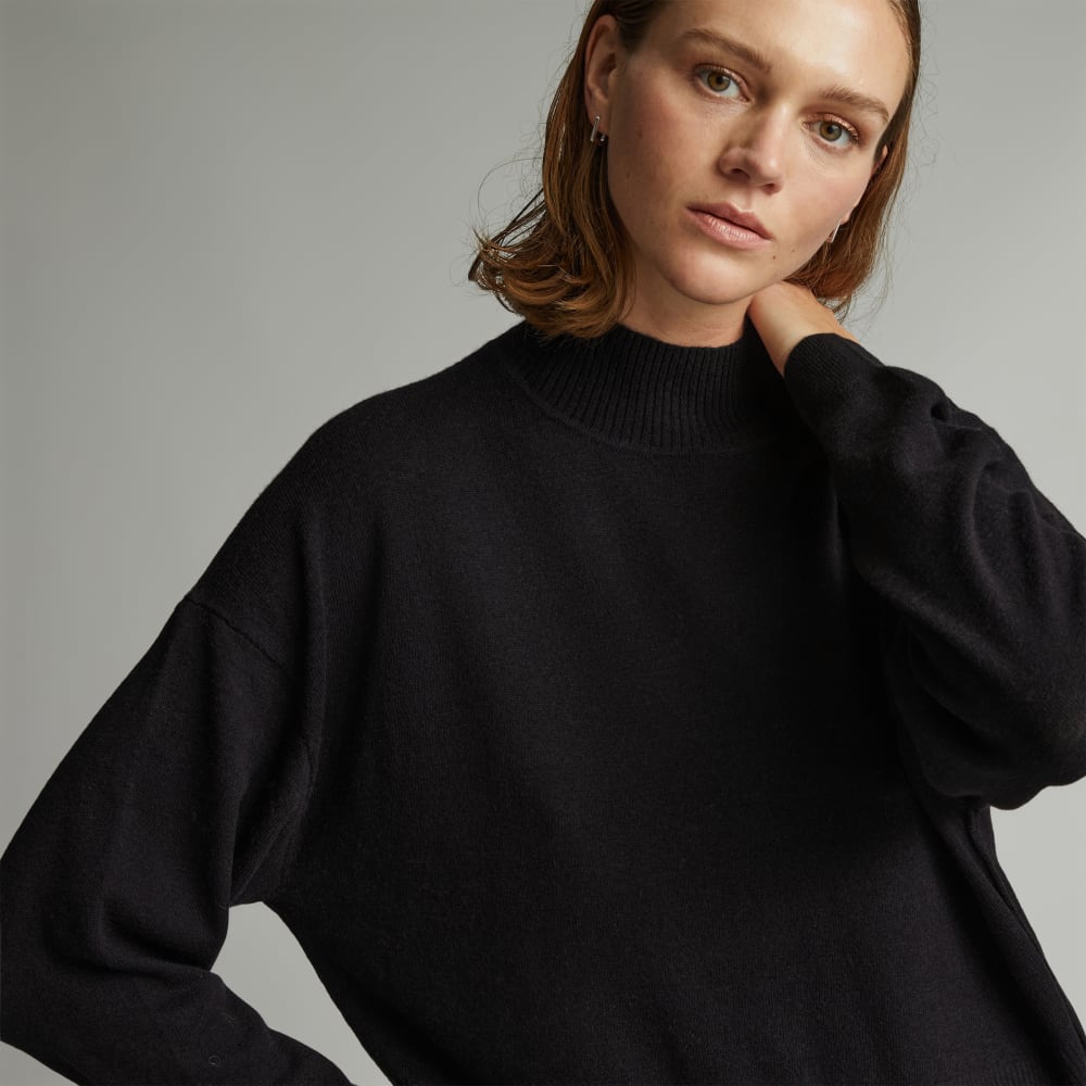 The Luxe Merino Turtleneck | Black