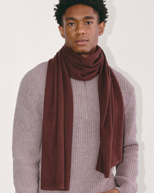 The Cashmere Scarf | Dark Mahogany