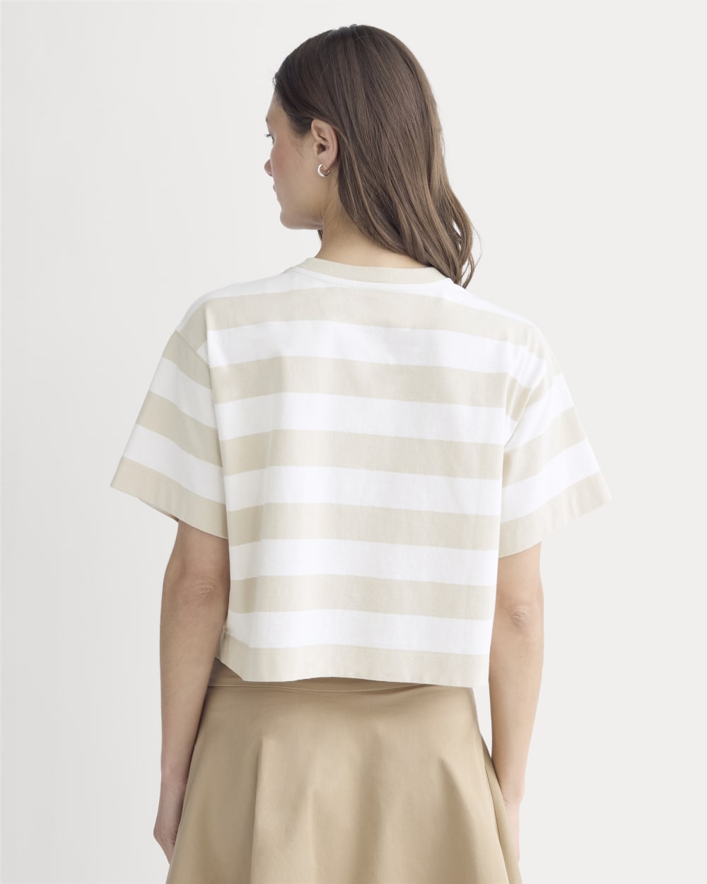 The Premium Weight Cropped Tee | Peyote / Bone