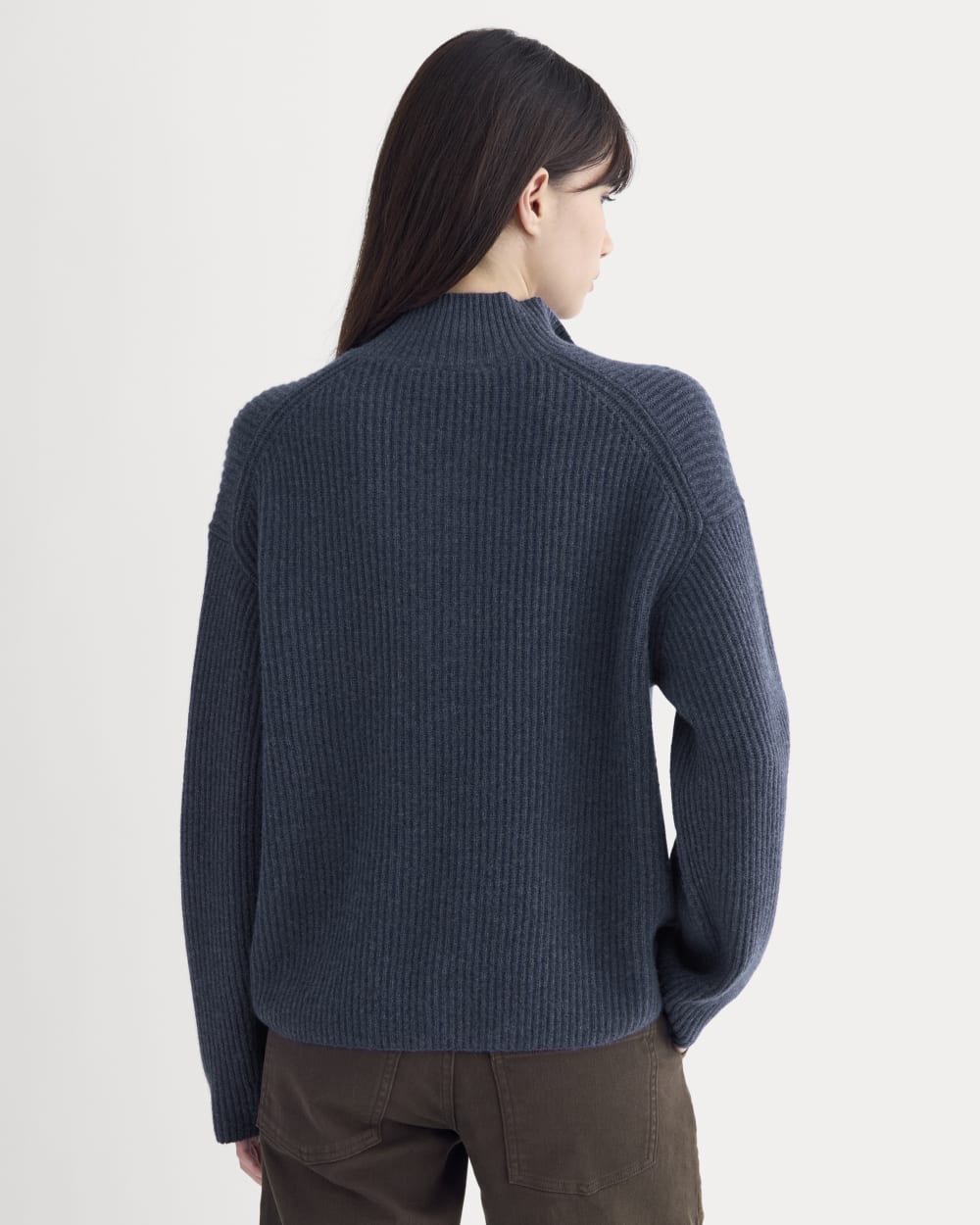 The Cocoon Henley in Wool Cashmere | Indigo