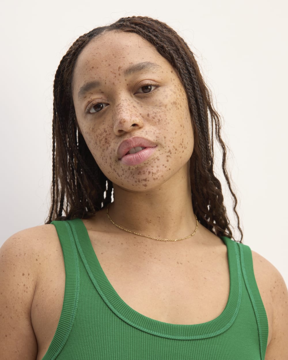 The ’90s Rib Dress | Grass Green