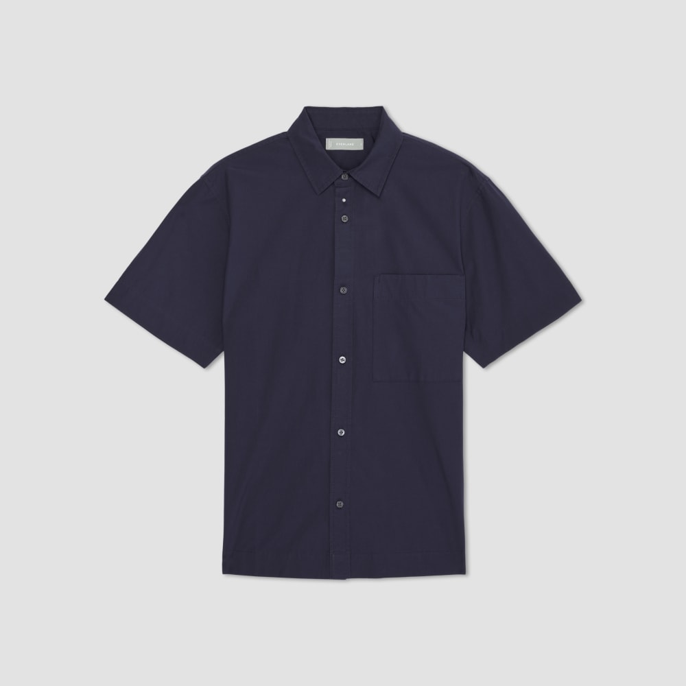 The Poplin Short-Sleeve Shirt | Deep Navy