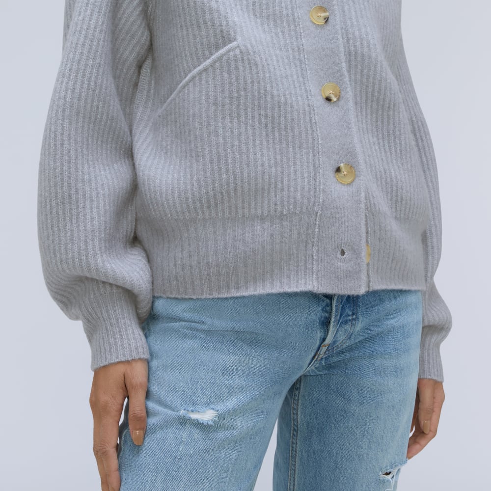 The Cozy-Stretch Hooded Cardigan | Smoke