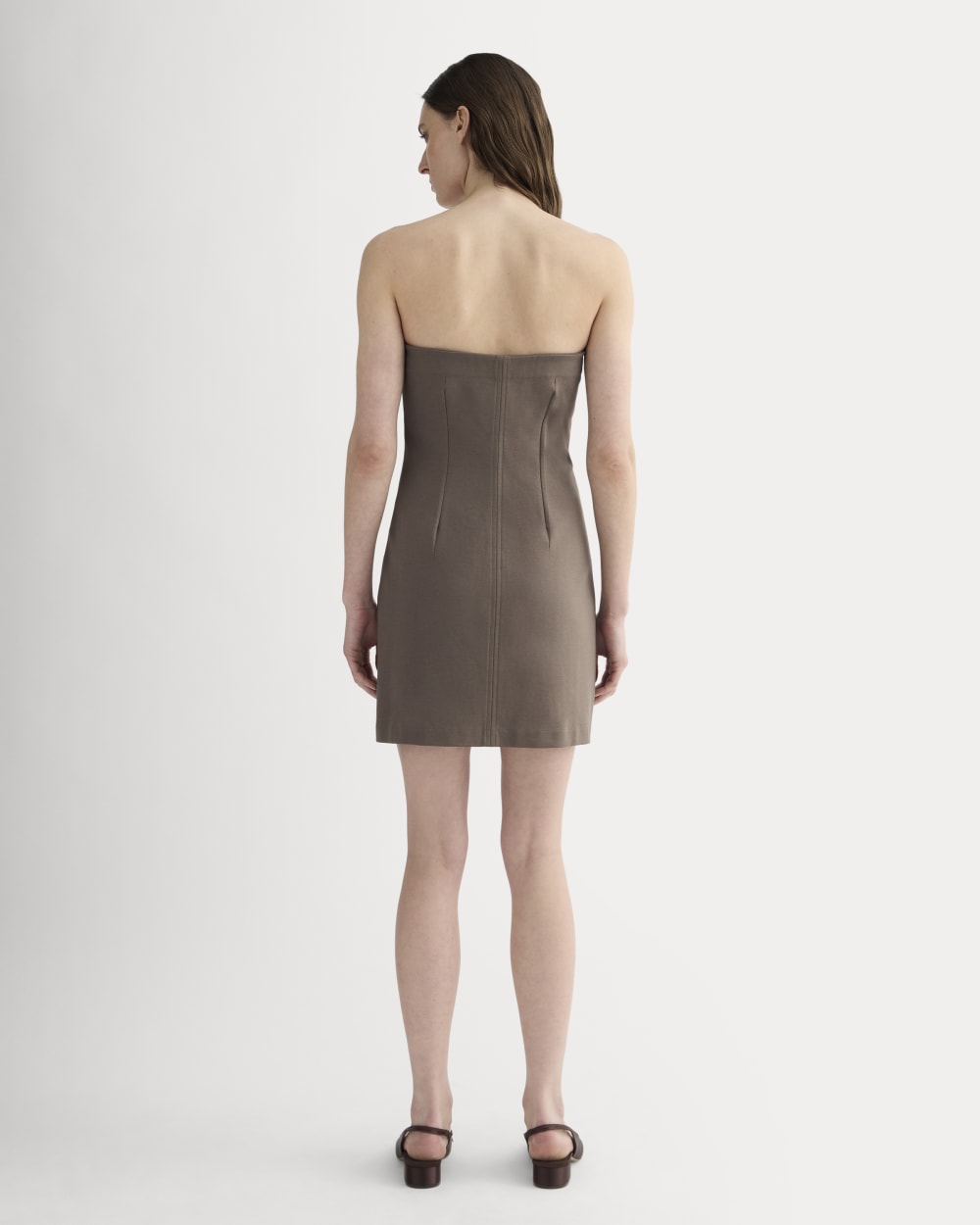 The Dream Strapless Mini Dress | Deep Taupe
