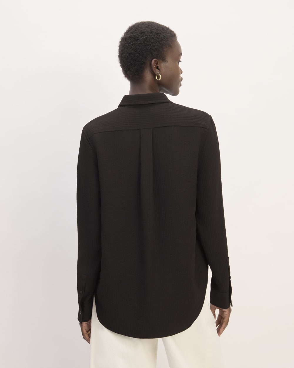 The City Stripe Relaxed Shirt | Black