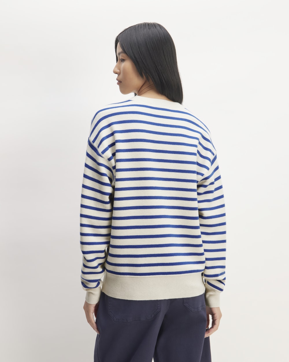 The Cotton-Merino Sweatshirt | Canvas / Lapis Blue