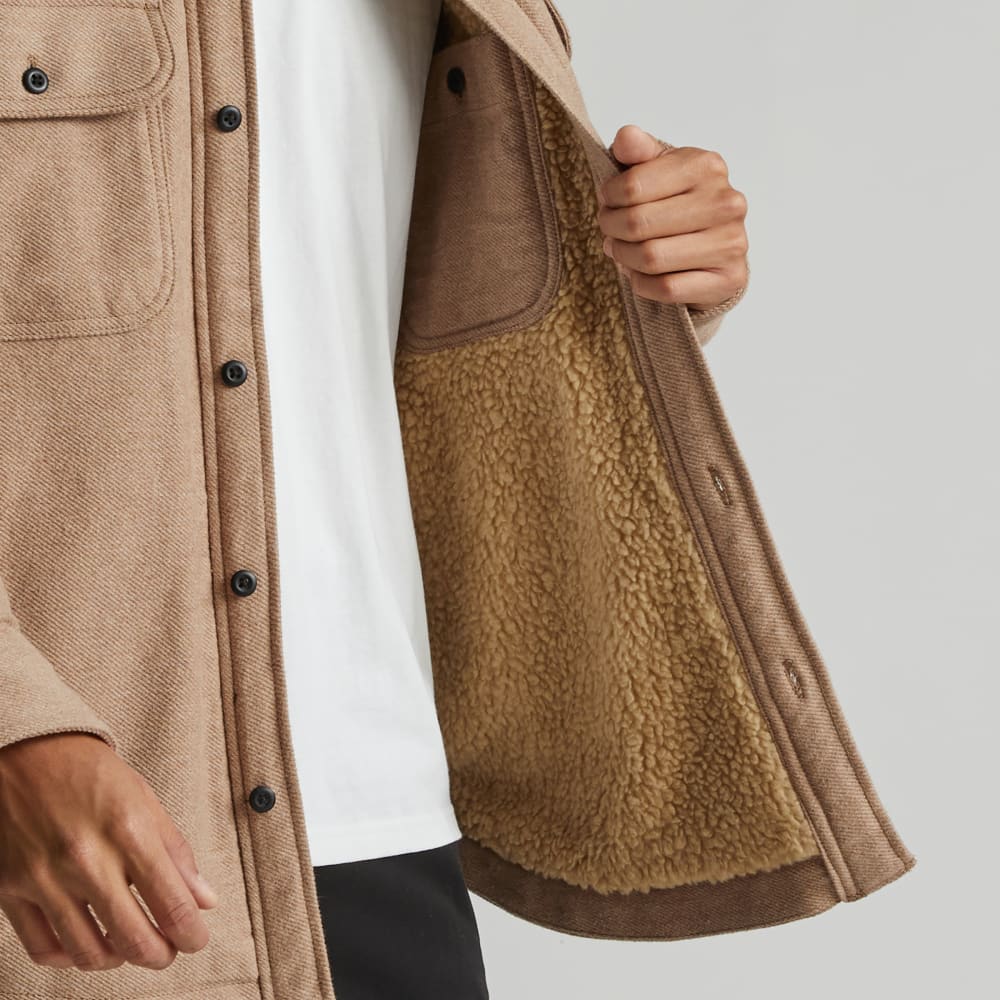 The ReNew Fleece-Lined Heavyweight Overshirt | Mushroom