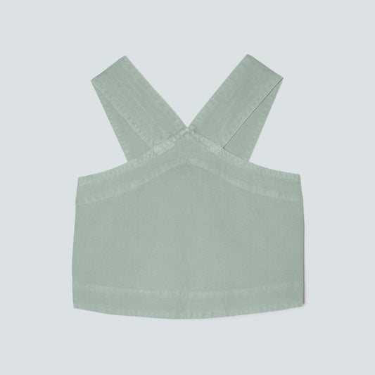 The Cross-Front Apron Top | Sea Glass