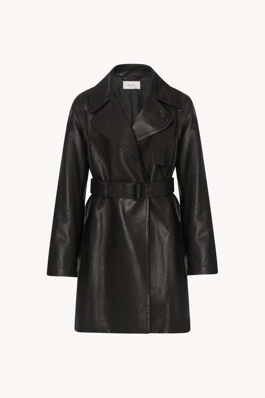 Siempra Coat in Leather
