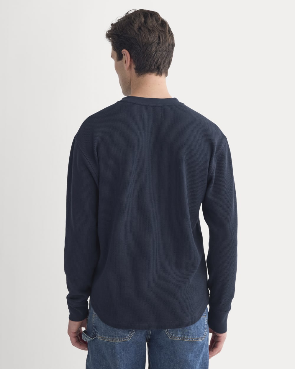 Thermal Henley in Cozy Waffle | Navy
