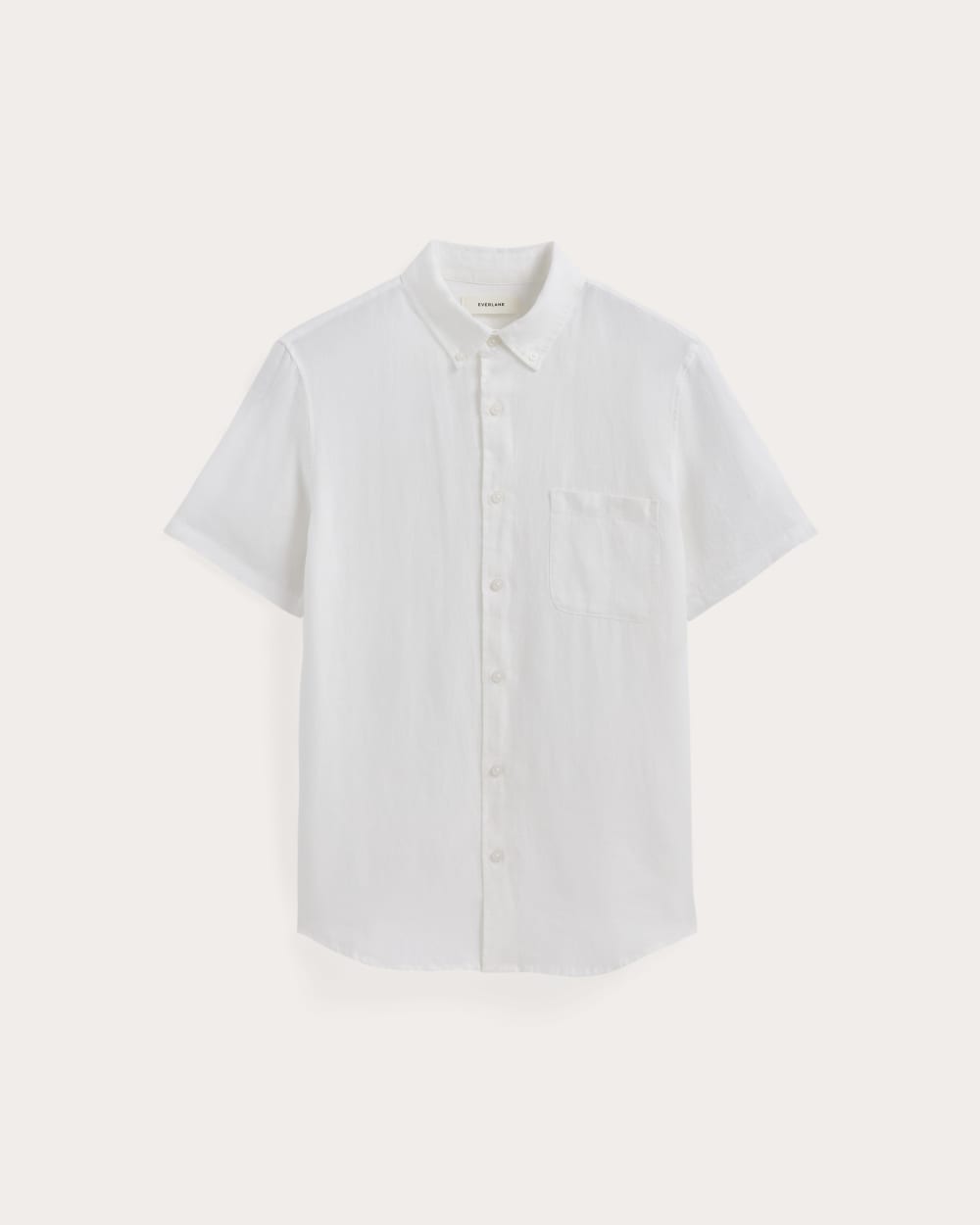 The Classic Short-Sleeve Shirt in Linen | White