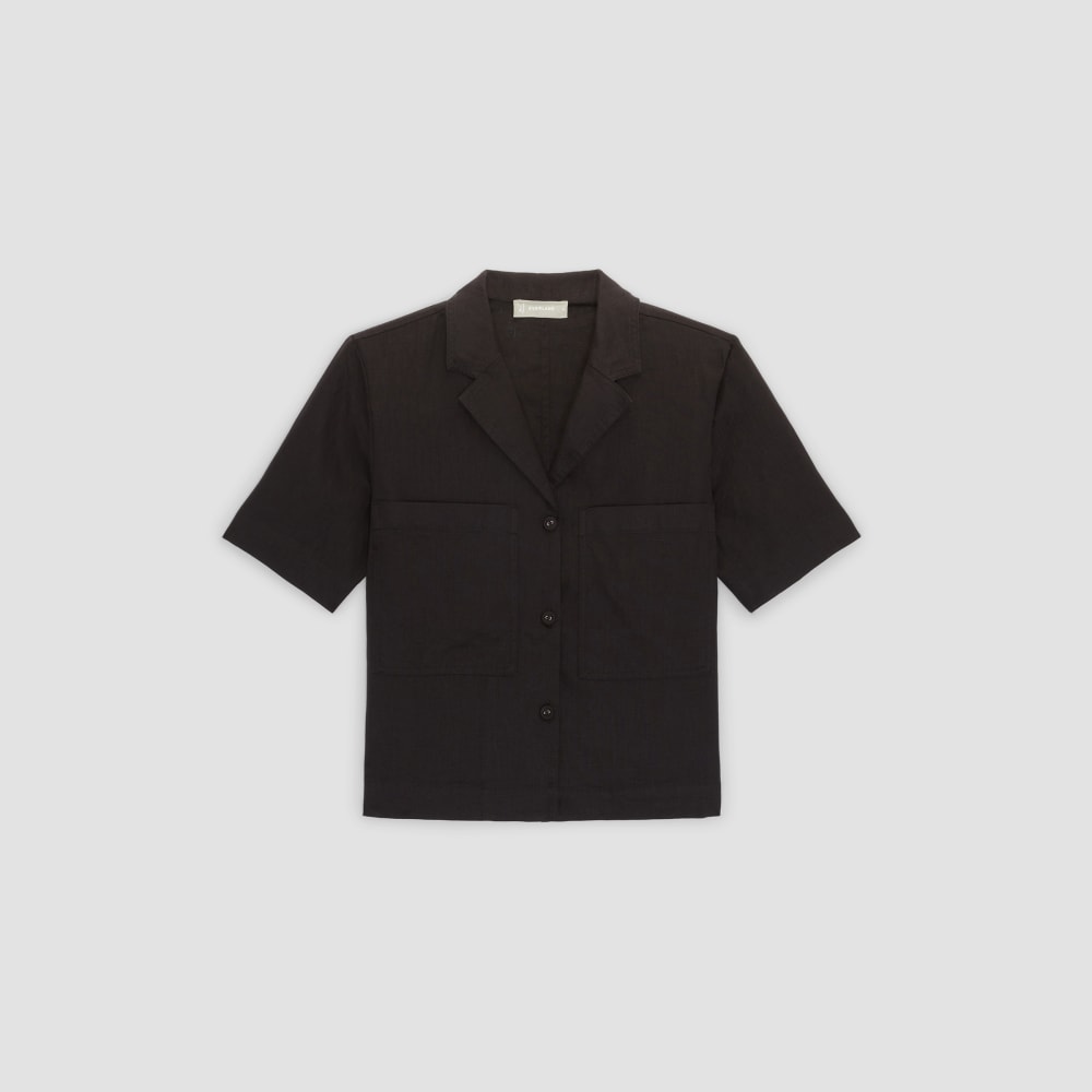 The Linen Workwear Shirt | Black