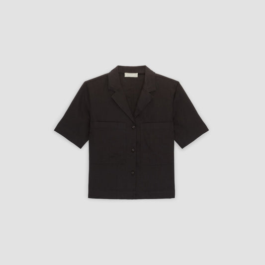 The Linen Workwear Shirt | Black