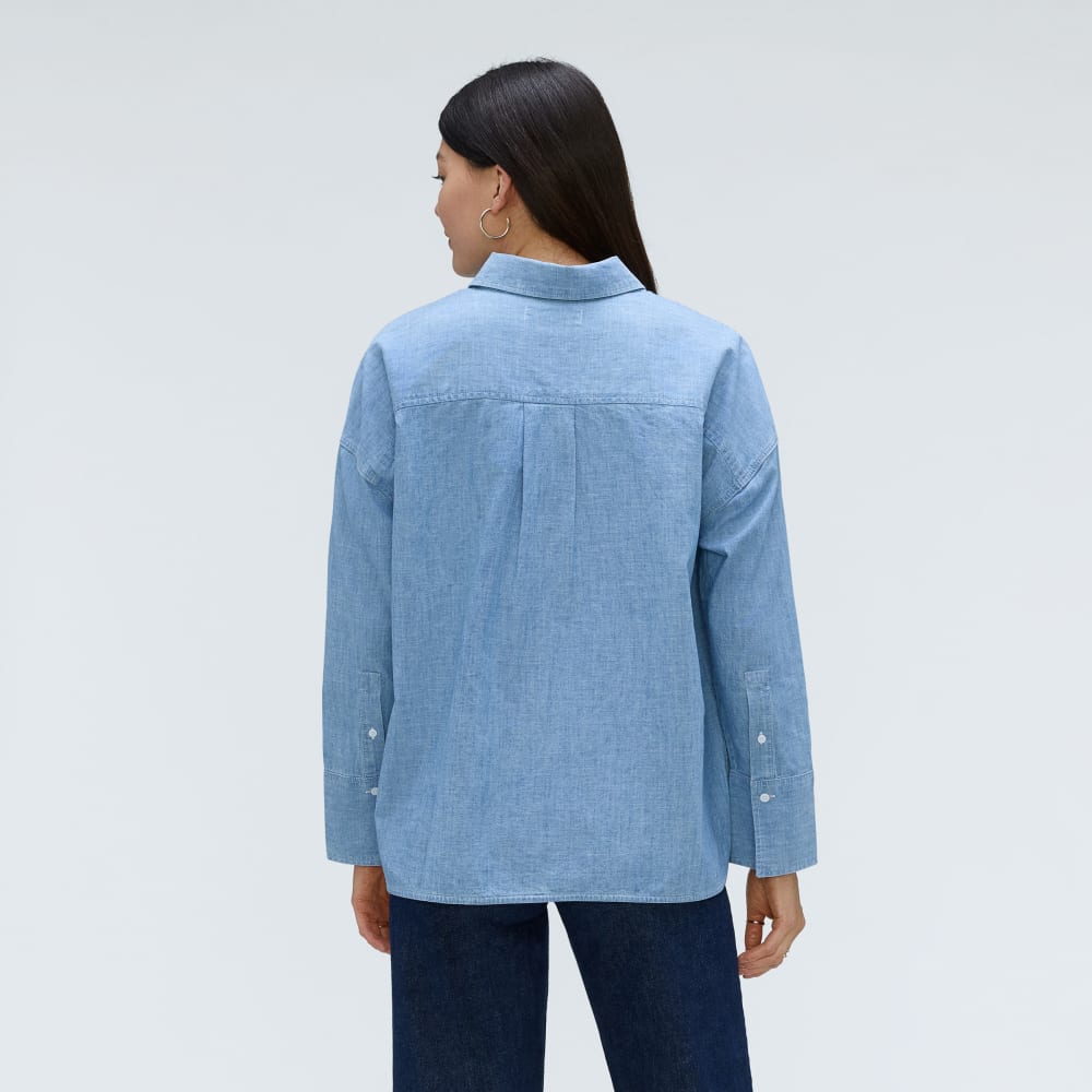 The ReChambray Boxy Shirt | Mid ReChambray
