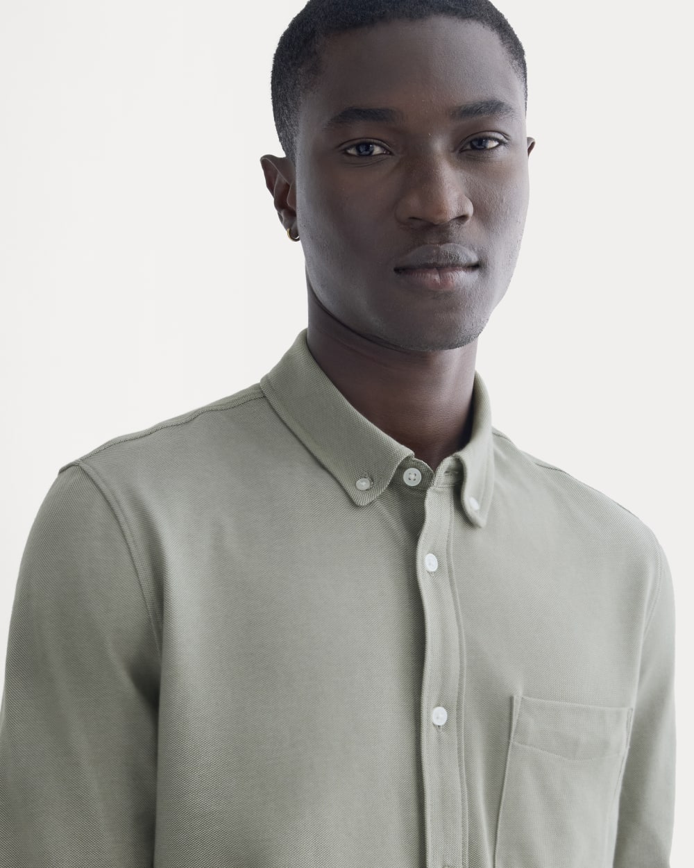 The Startup Shirt | Chambray Deep Lichen Green