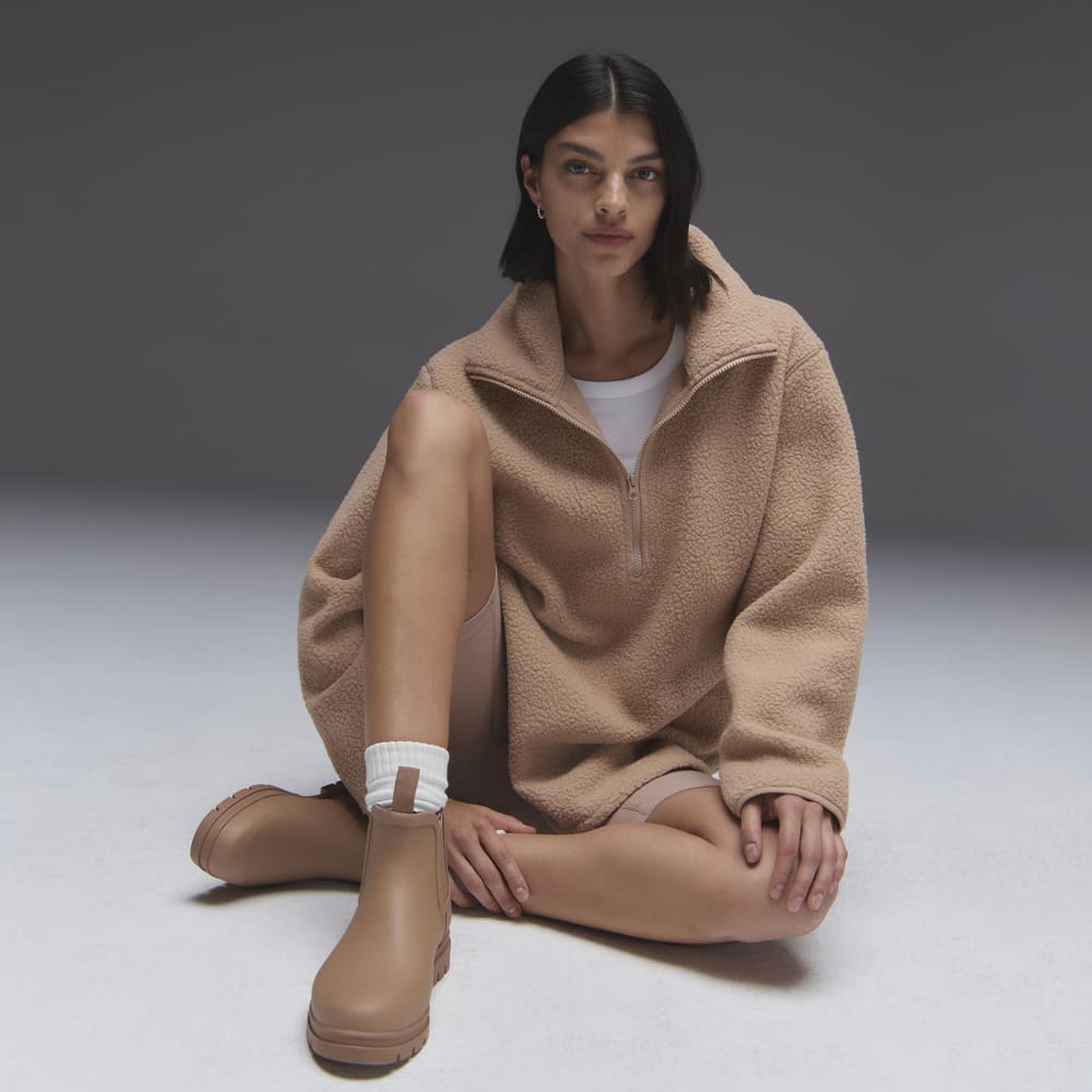 The ReNew Fleece Half-Zip | Tan