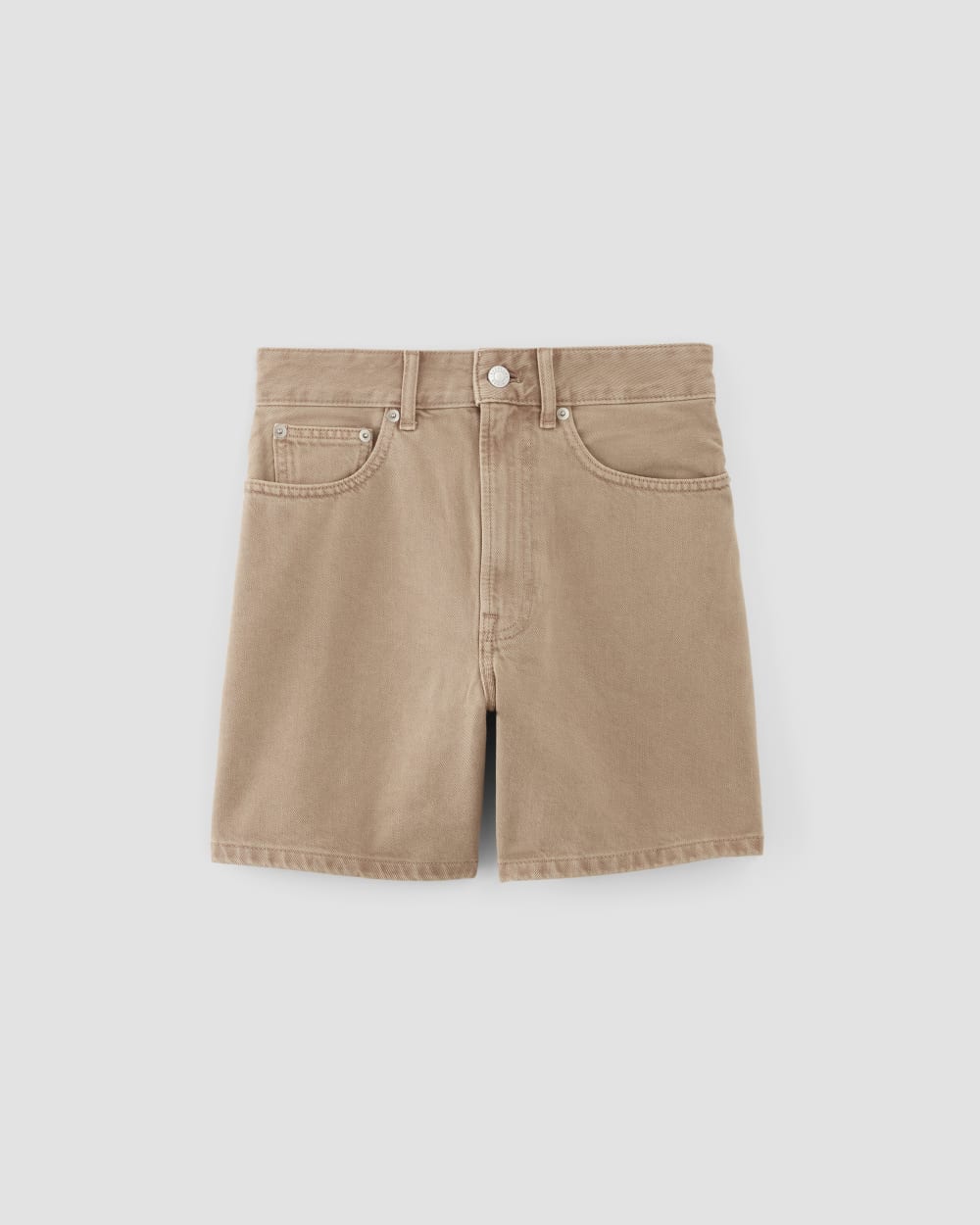 The A-Line Denim Short | Neutral Chanterelle