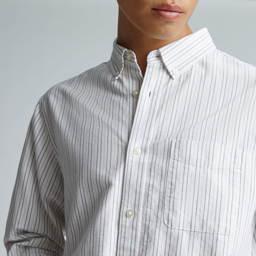 The Classic Oxford Shirt | Canvas / Mauve / Chocolate | Standard