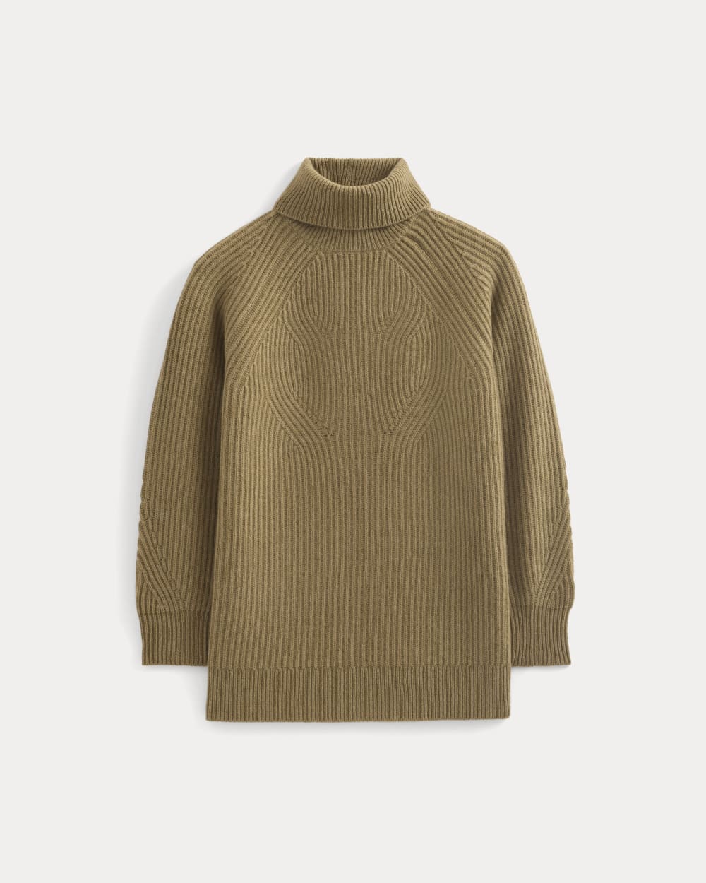 Cocoon Turtleneck in Wool Cashmere | Toast