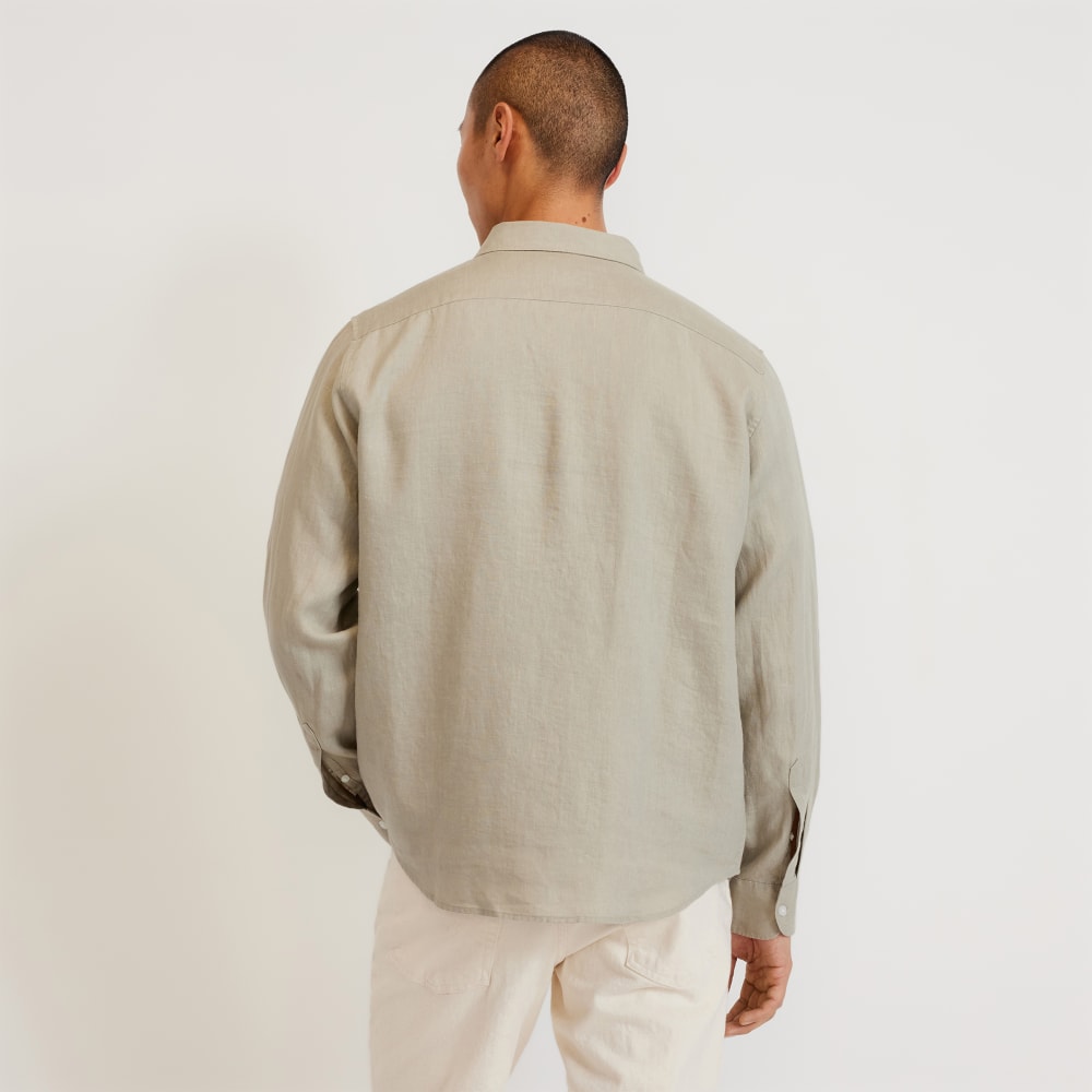 The Classic Shirt in Linen | Seagrass