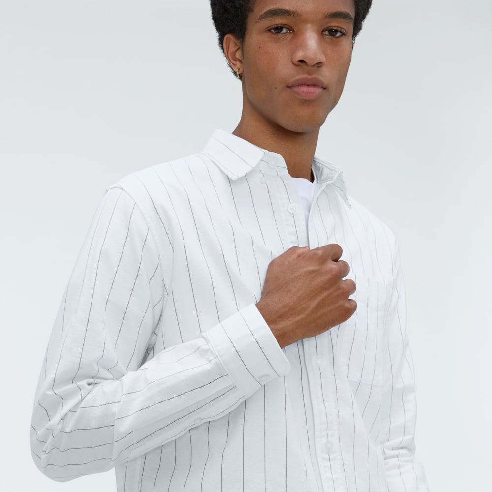 The Standard Fit Japanese Oxford Shirt | Uniform | Optic White / Black | Standard