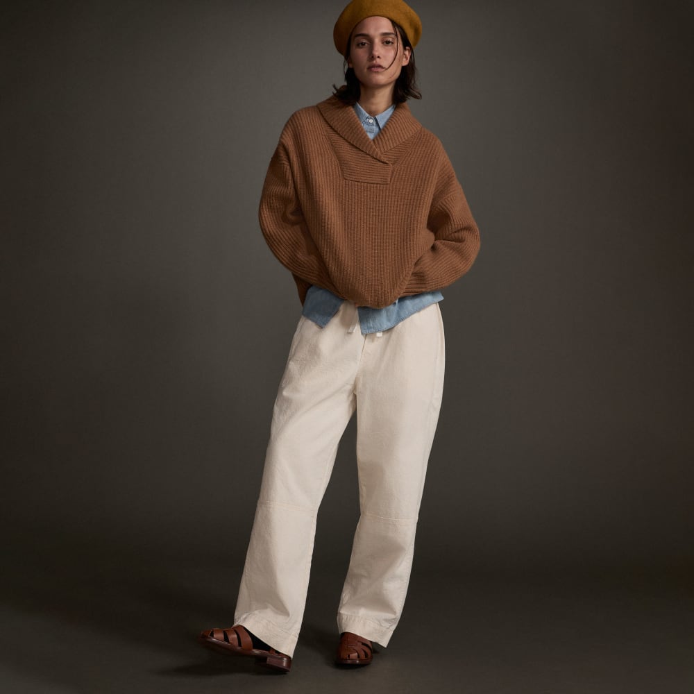 The Canvas Organic Cotton Pull-On Pant | Bone
