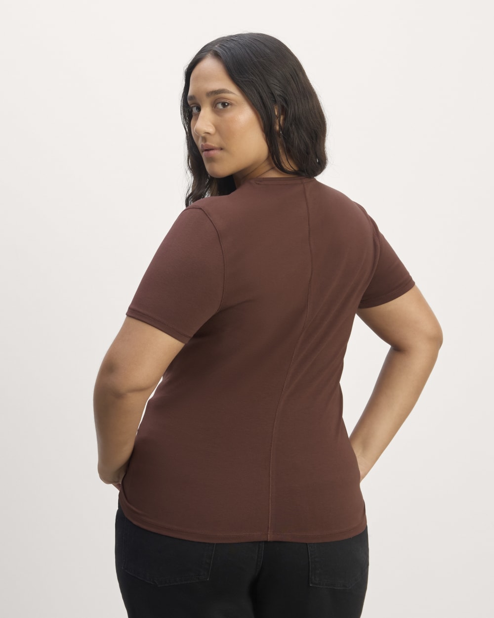 The Form Tee | Dark Mahogany
