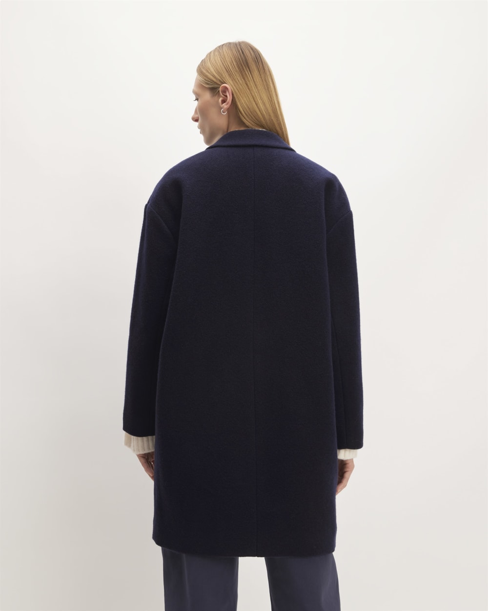 The Italian ReWool® Cocoon Coat | Navy