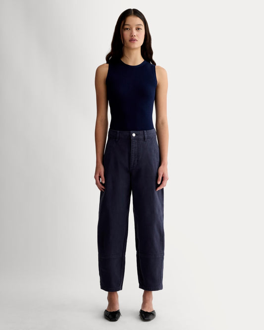 The Utility Barrel Pant | Navy | Tall