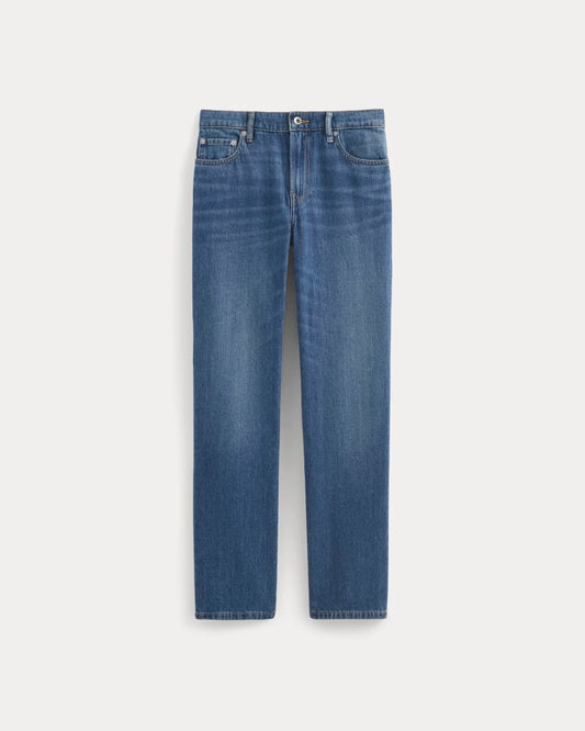 Low-Rise Straight Jean | Tungsten Old Blue