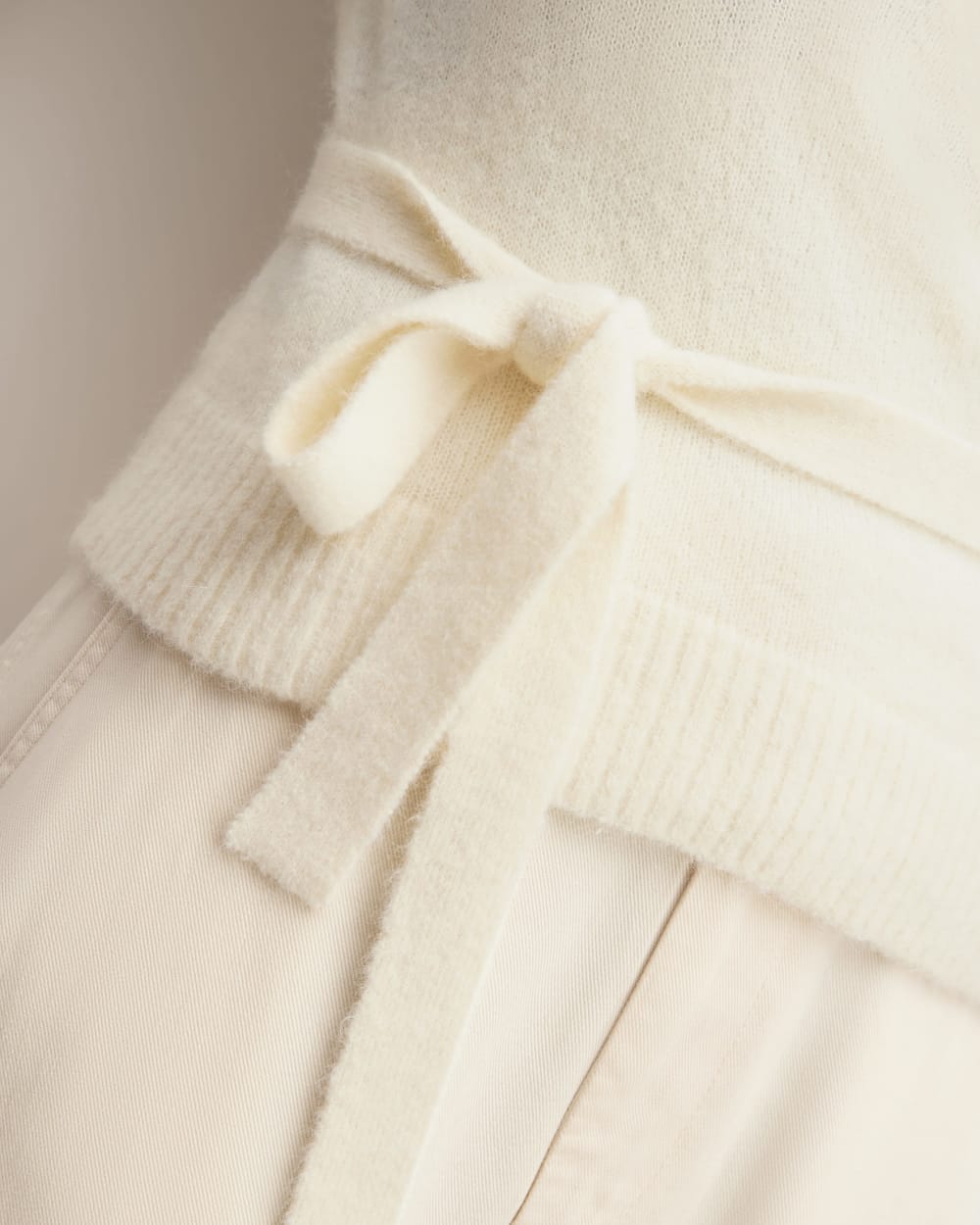 The Alpaca Wrap Sweater | Snow