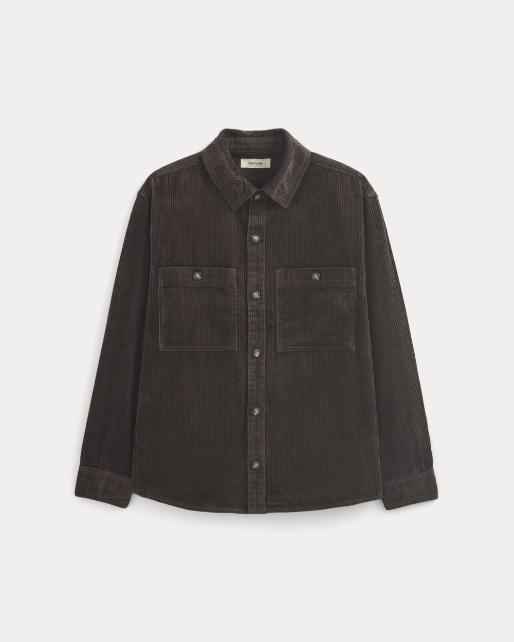 Wide Wale Corduroy Shirt | Dark Chocolate