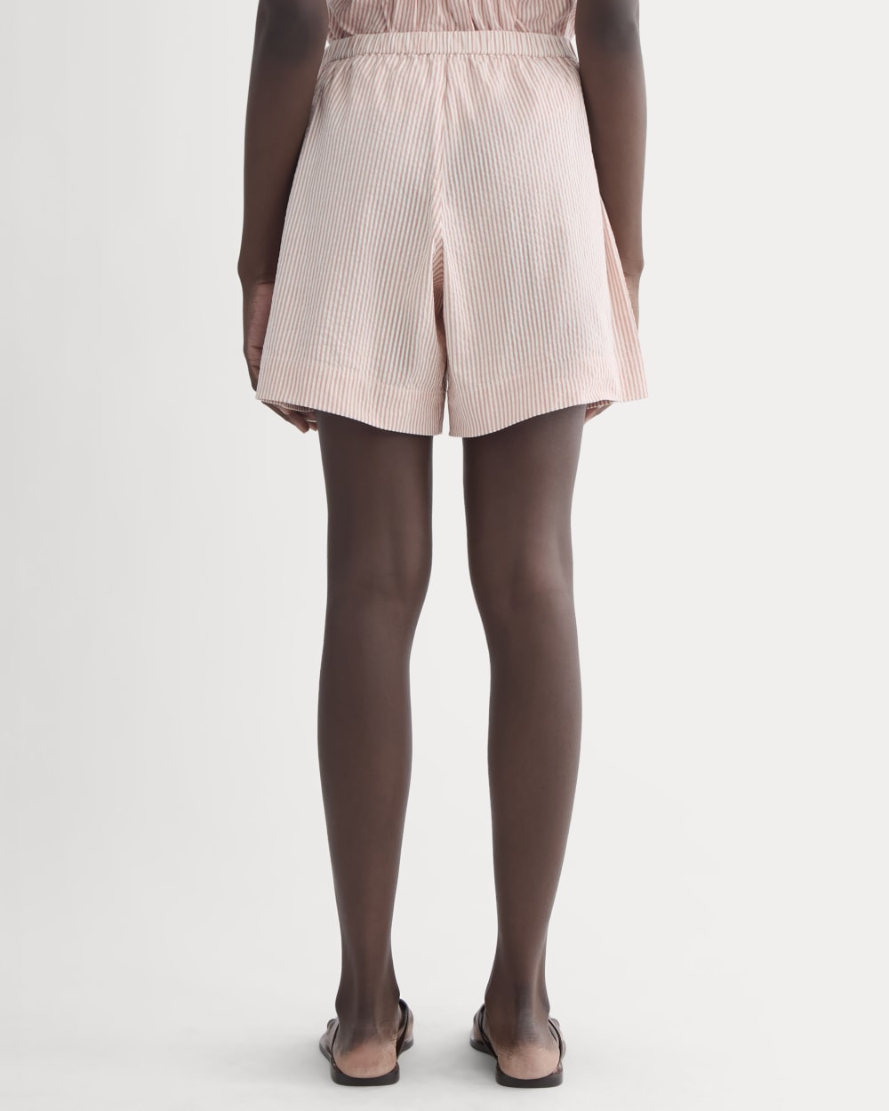 The Seersucker Pull-On Short | Soft Orange