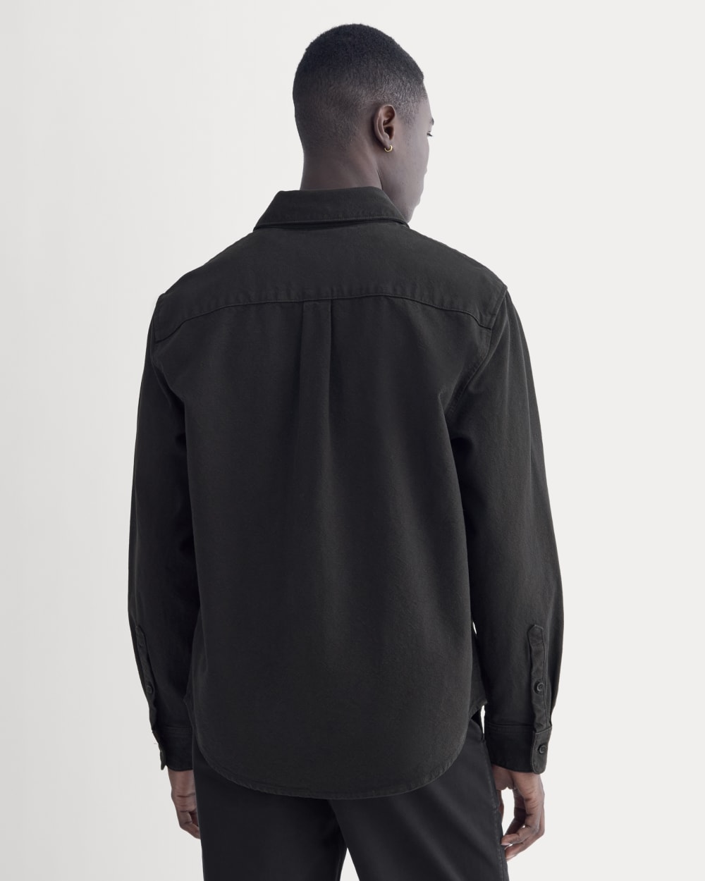 The Canvas Organic Cotton Overshirt | Black