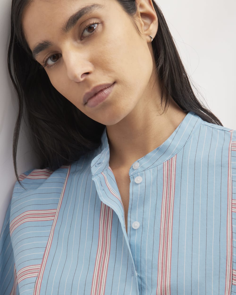 The Oversized Raglan Shirt | Parisian Blue / Black / Rusted Red / Bone