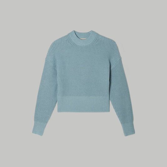 The Texture Cotton Crew | Blue Shadow