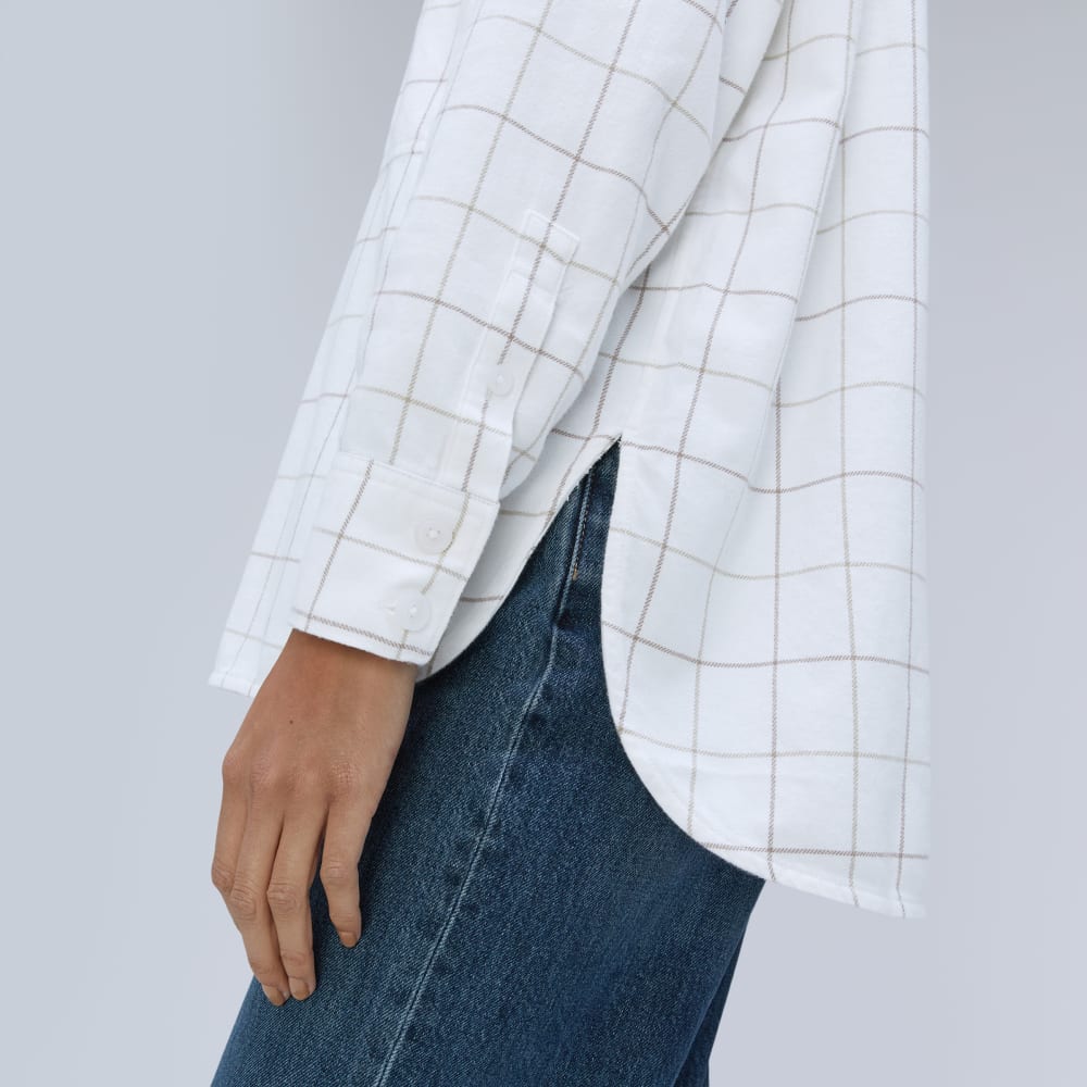 The Classic Cotton Flannel Shirt | Canvas Tan Plaid